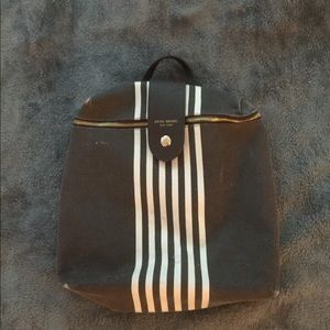 Henri Bendel Striped Canvas Backpack